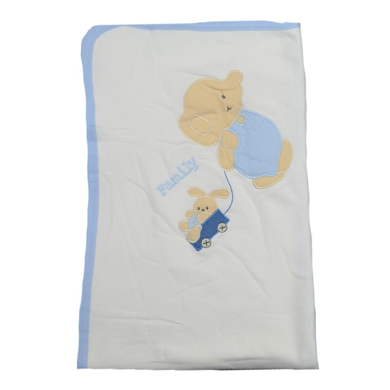 Pled 75 x 85 cm pentru baieti Mini Junior 60-86, Alb
